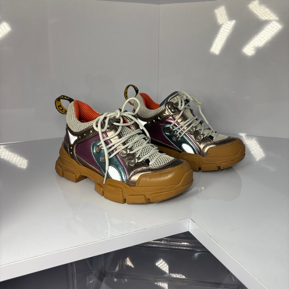 Gucci Orange and Cream Sneakers